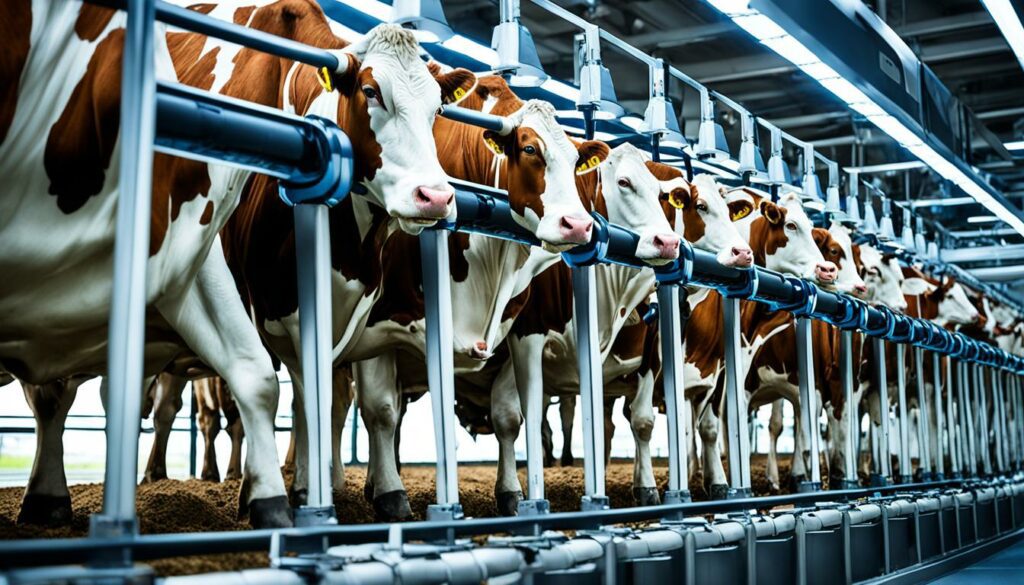 Automated milking machines