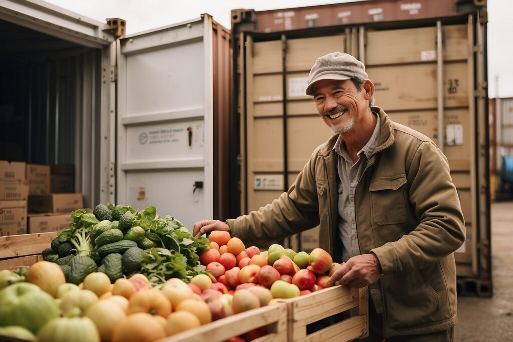 CountryWide Farmer_A_farmer_loading_crates_of_fresh_product