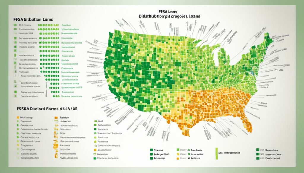 FSA loans distribution across categories