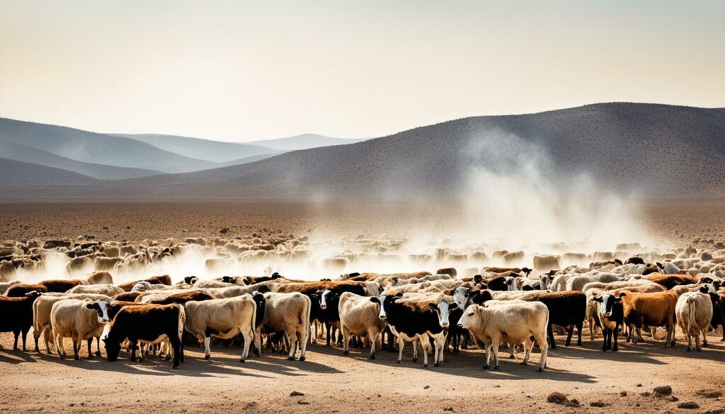 Impact of climate change on livestock