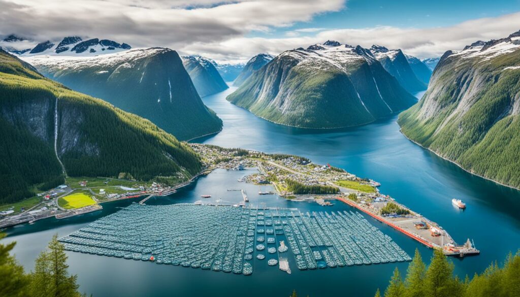 Norwegian fish production