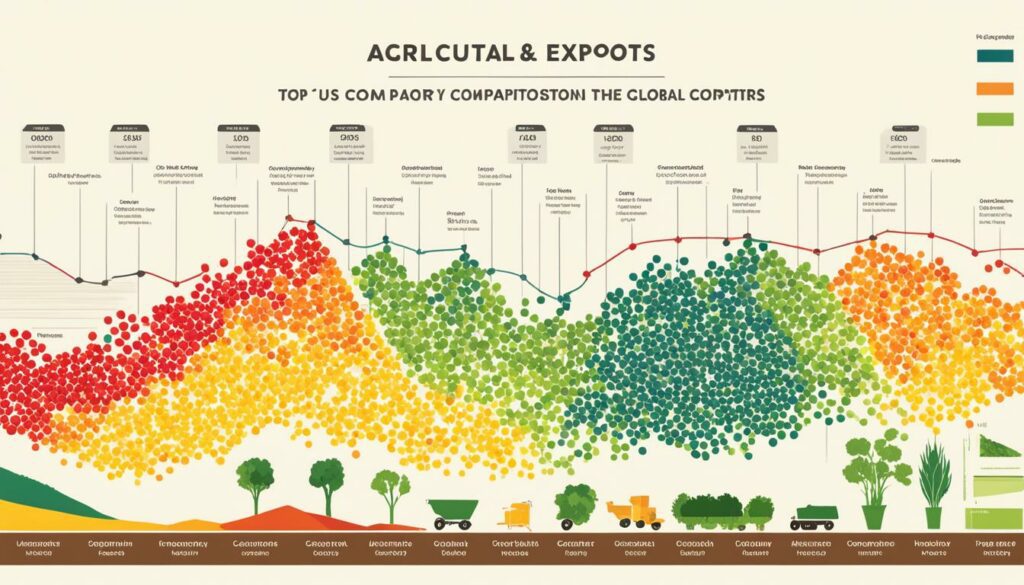 US versus global agriculture exports