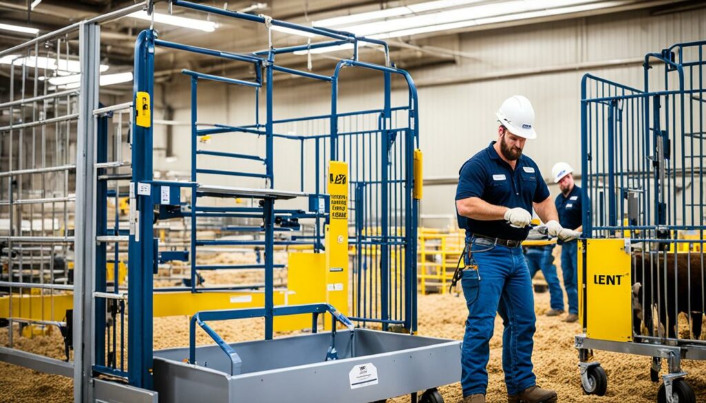 administrative controls in livestock handling ergonomics