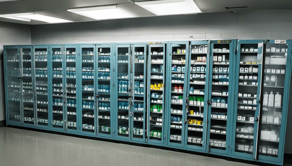 chemical storage cabinets