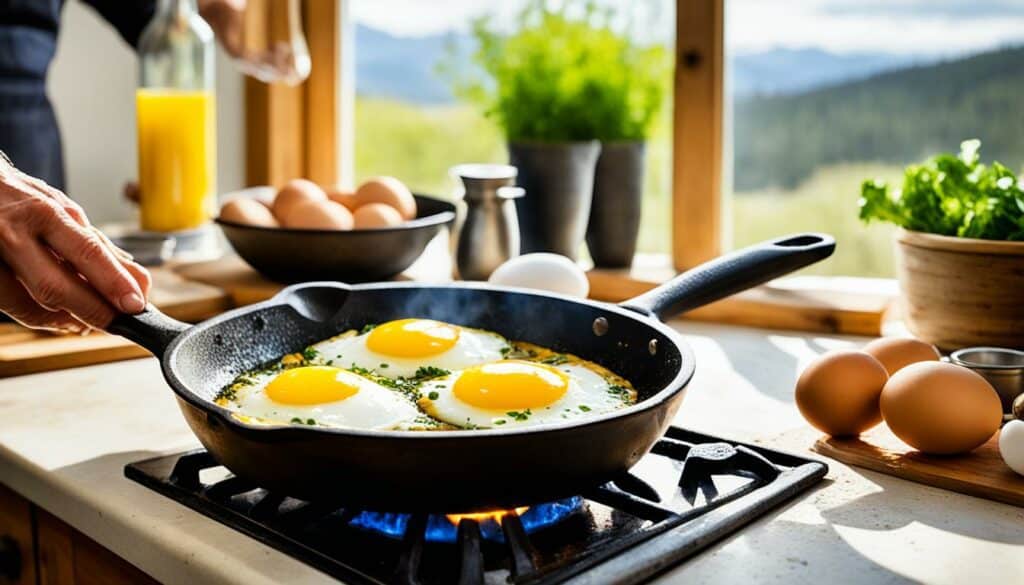 cooking with farm eggs