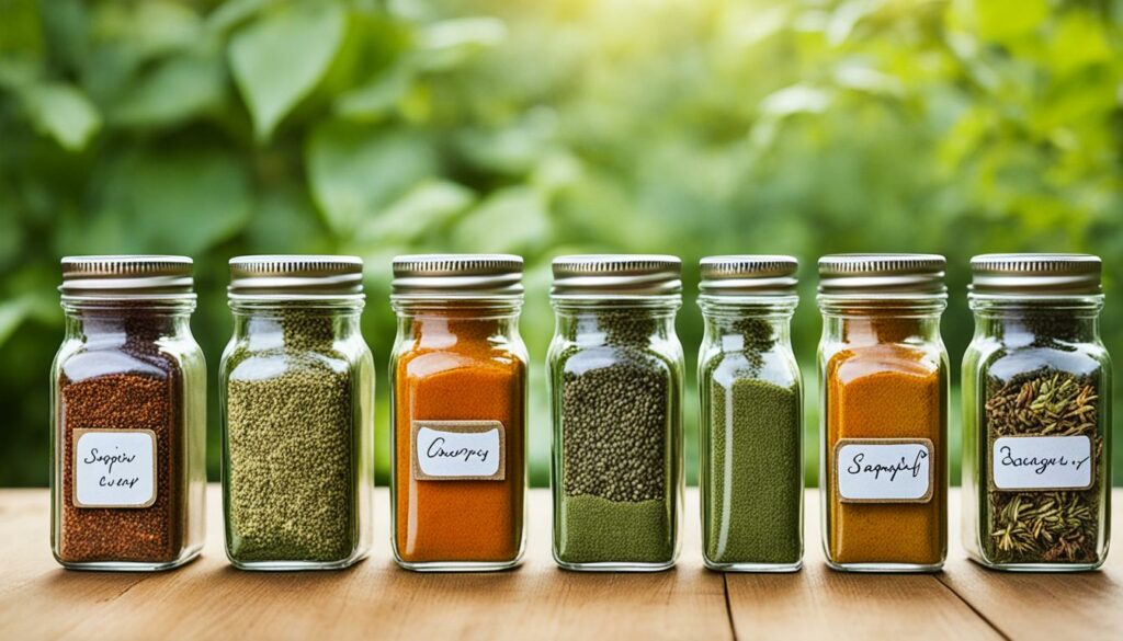 decorative jars for spices