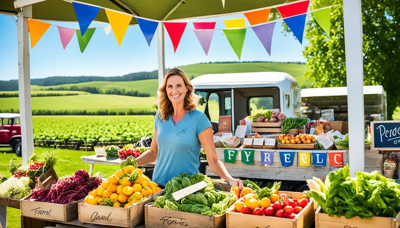 farm stand setup