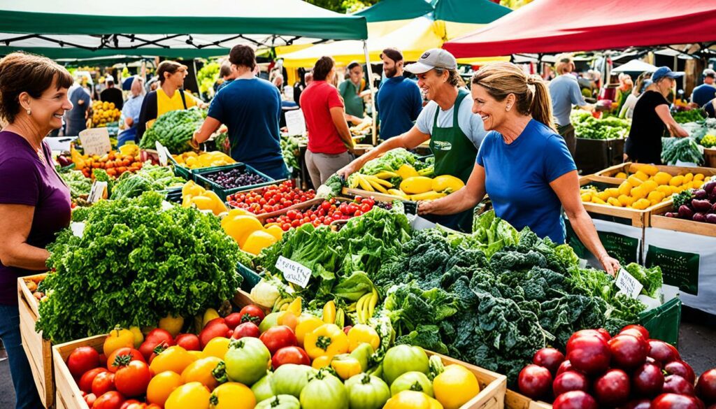 farmers market produce