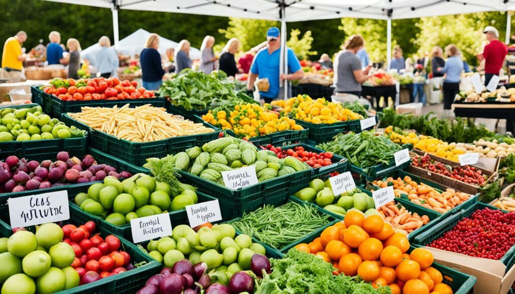 farmers market setups