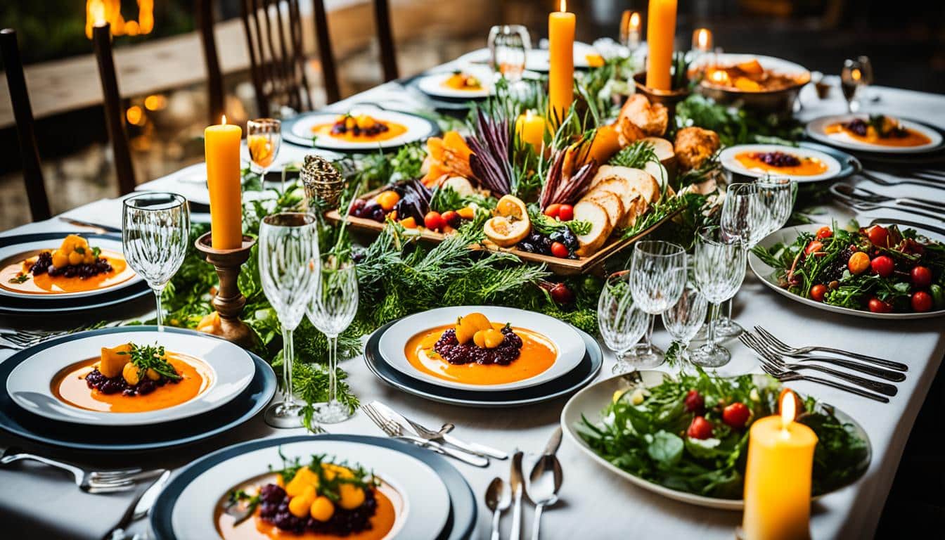 gourmet dinner farm produce