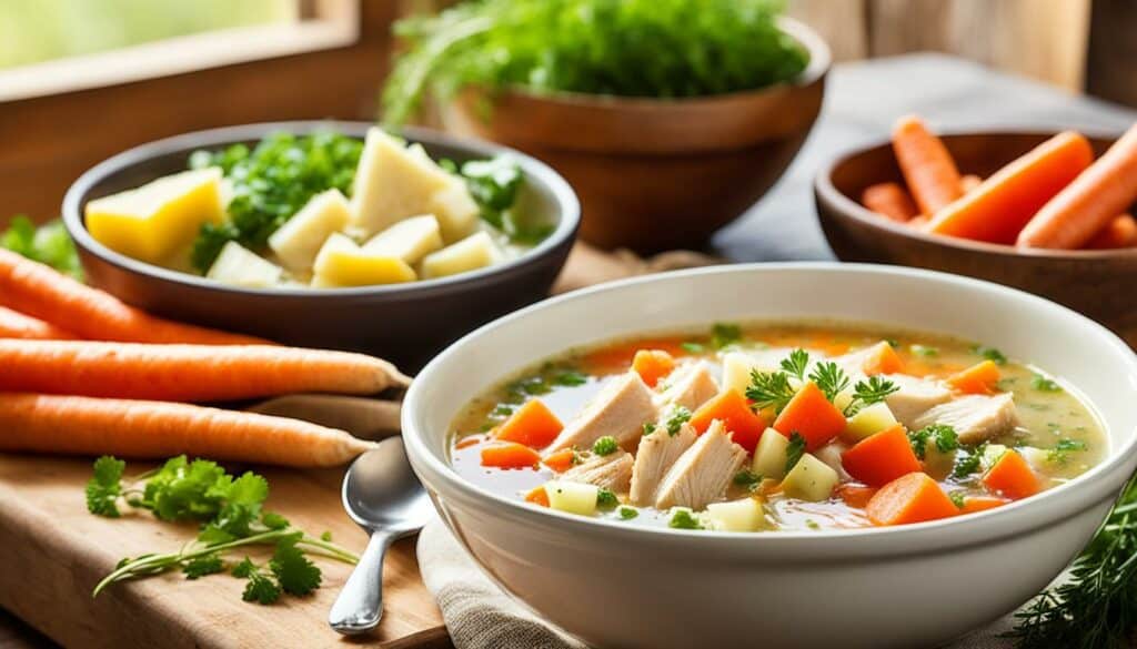 hearty chicken and vegetable soup recipe