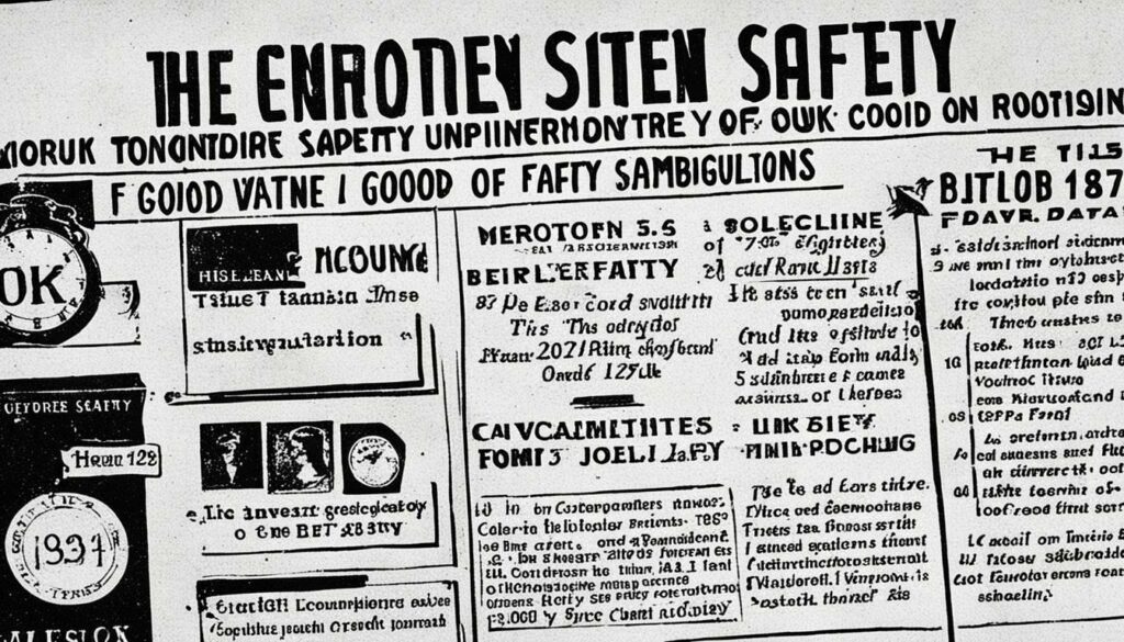 historical UK food safety laws