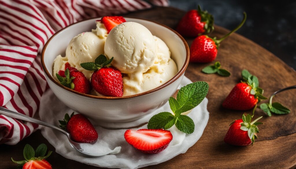 homemade ice cream