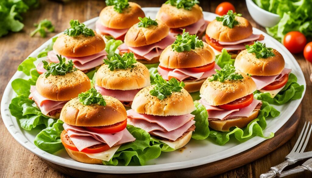 mini baked ham sandwiches