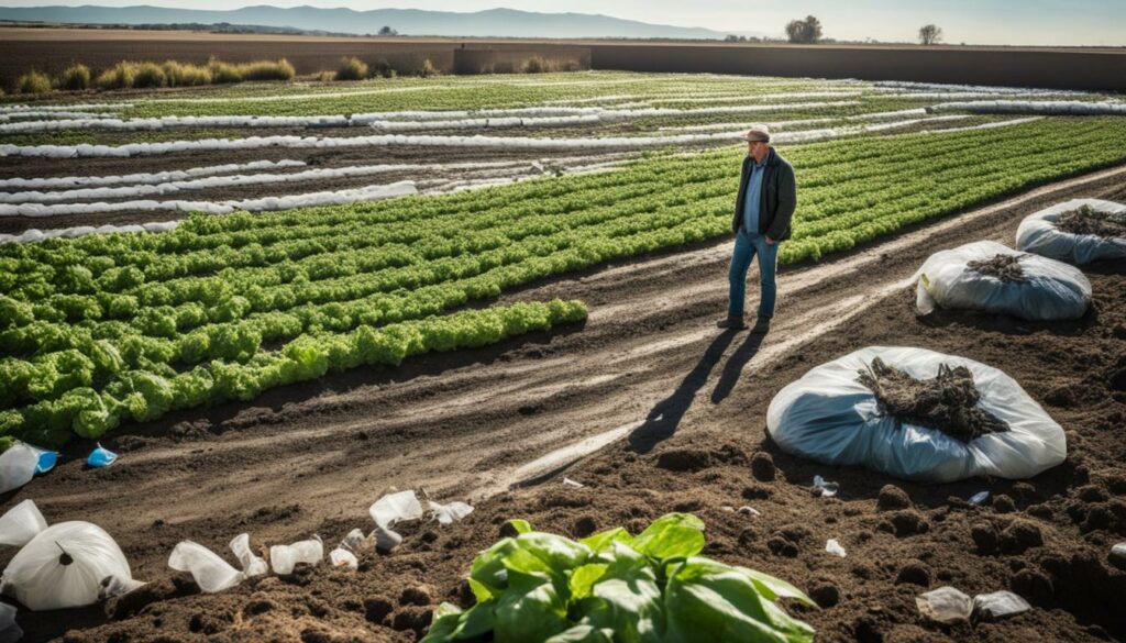 plastic pollution in farming