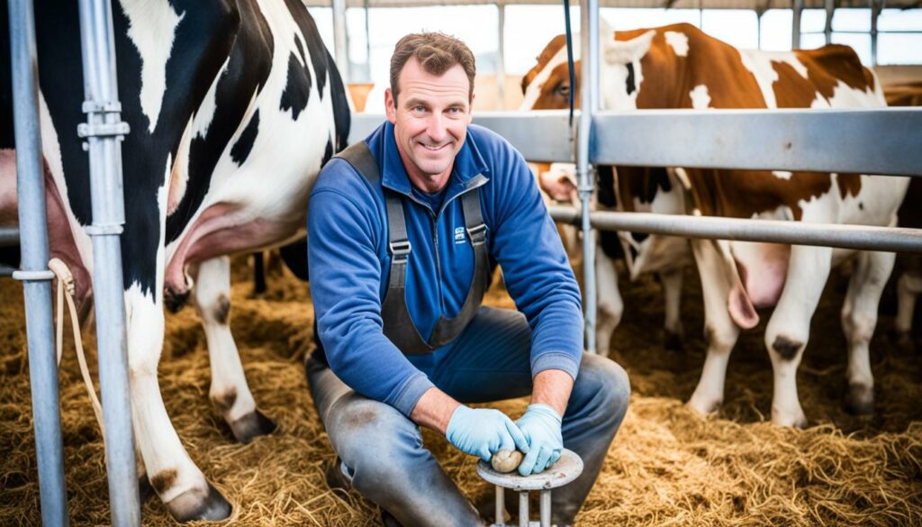 proper milking ergonomics