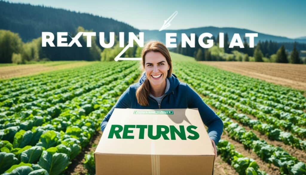 returns processing for agricultural e-commerce