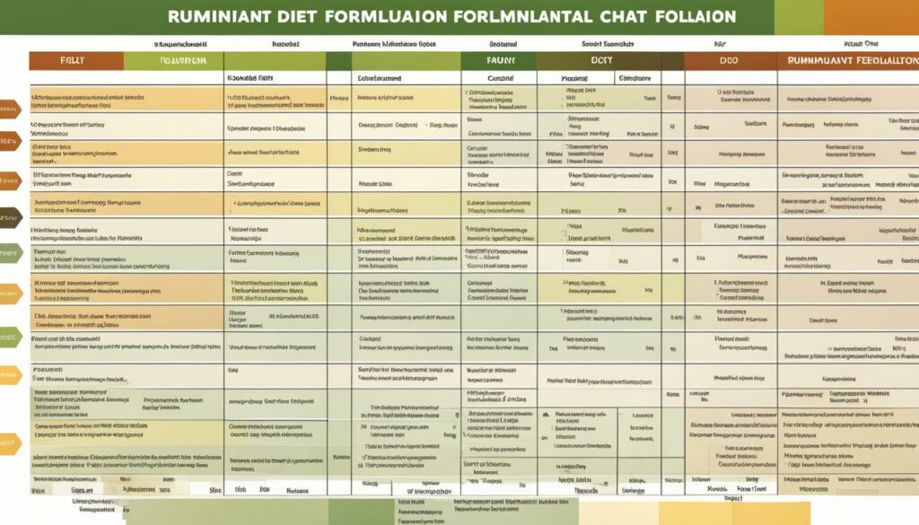 ruminant diet formulation