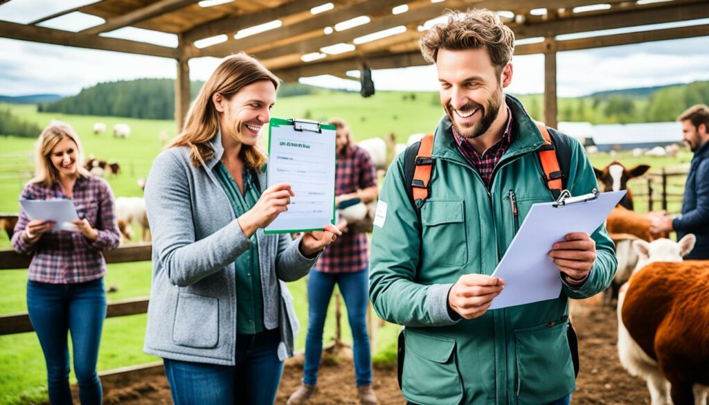 selecting farm animals for tours