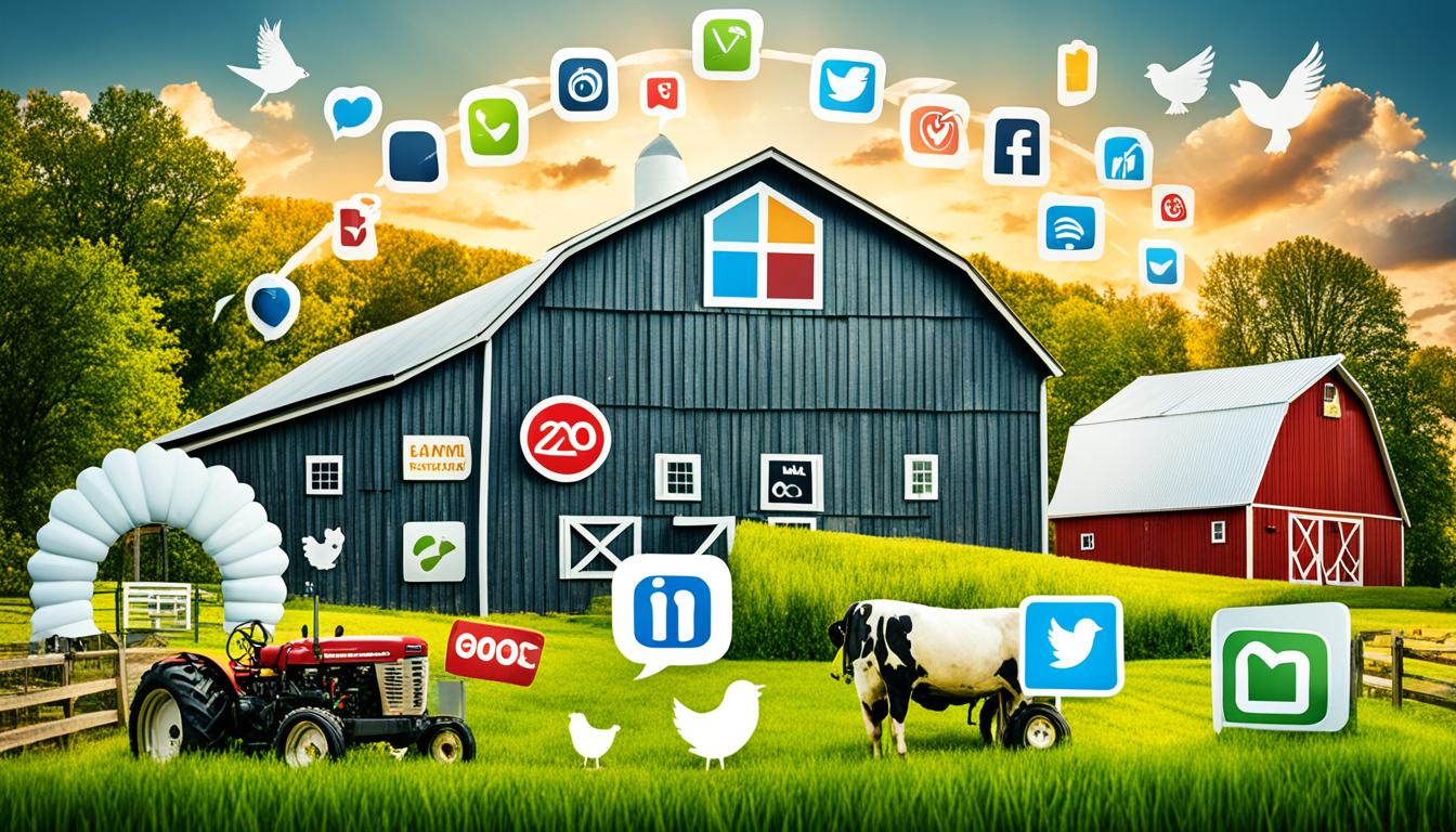 social media farm sales