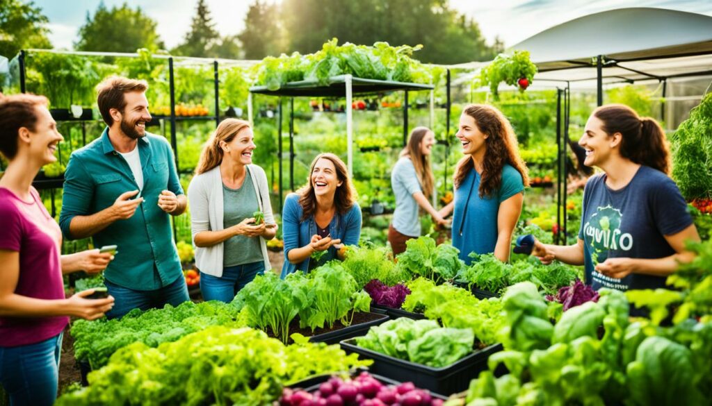 social network community gardens