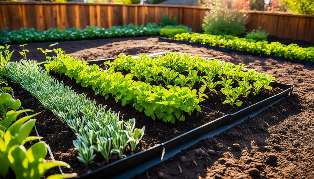 spring garden setup