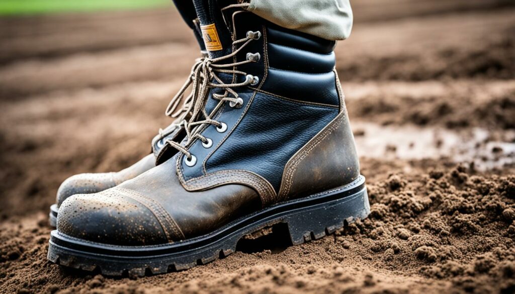 steel-toed boots for farming