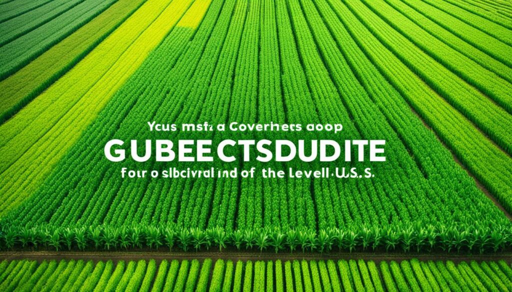 subsidy allocation by crop