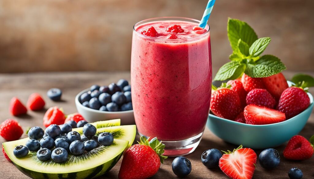 summer fruit smoothies