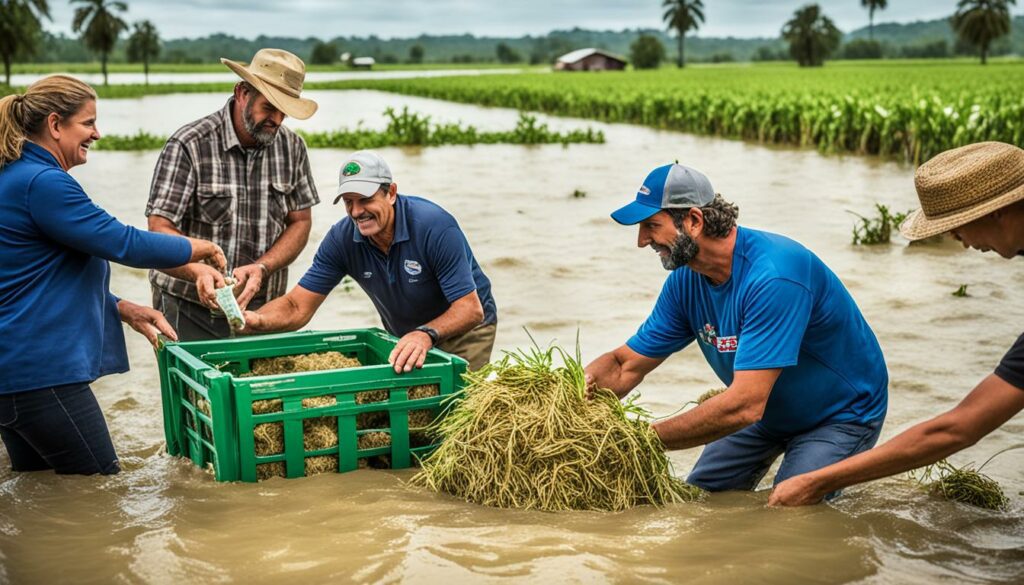 support for flood-affected agriculture